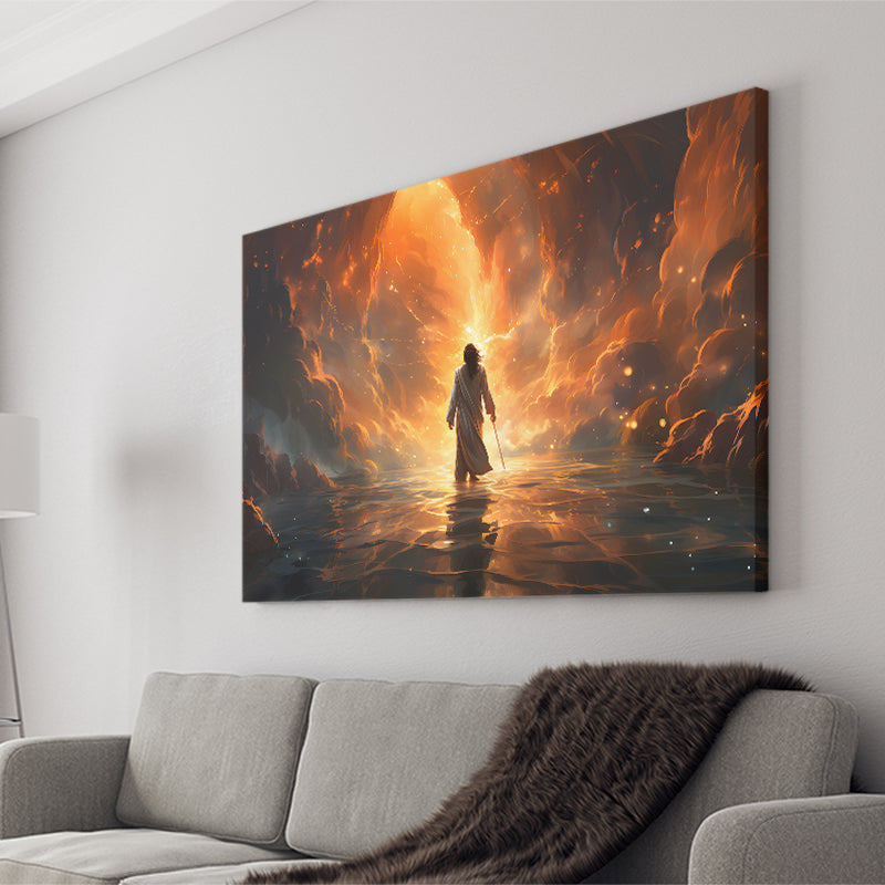 Jesus Christ Art Found The New World Canvas Prints Wall Art Home Decor, Painting Canvas, Living Room Wall Decor