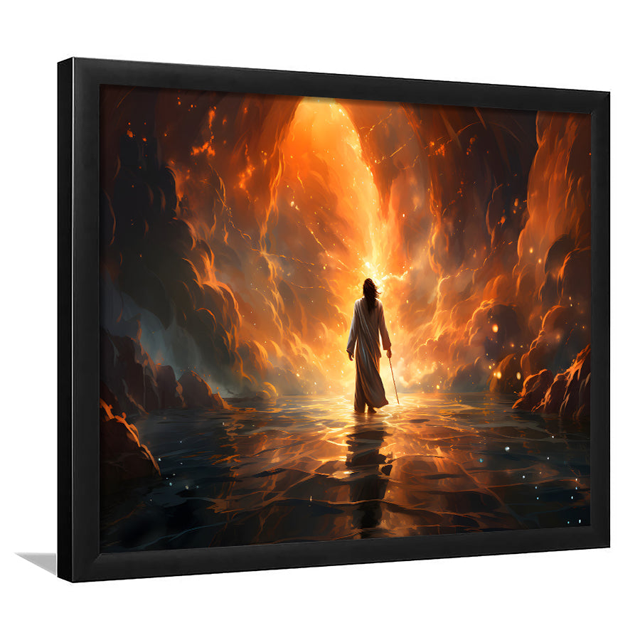 Jesus Christ Art Found The New World Framed Art Prints Wall Decor, Painting Art, Framed Picture