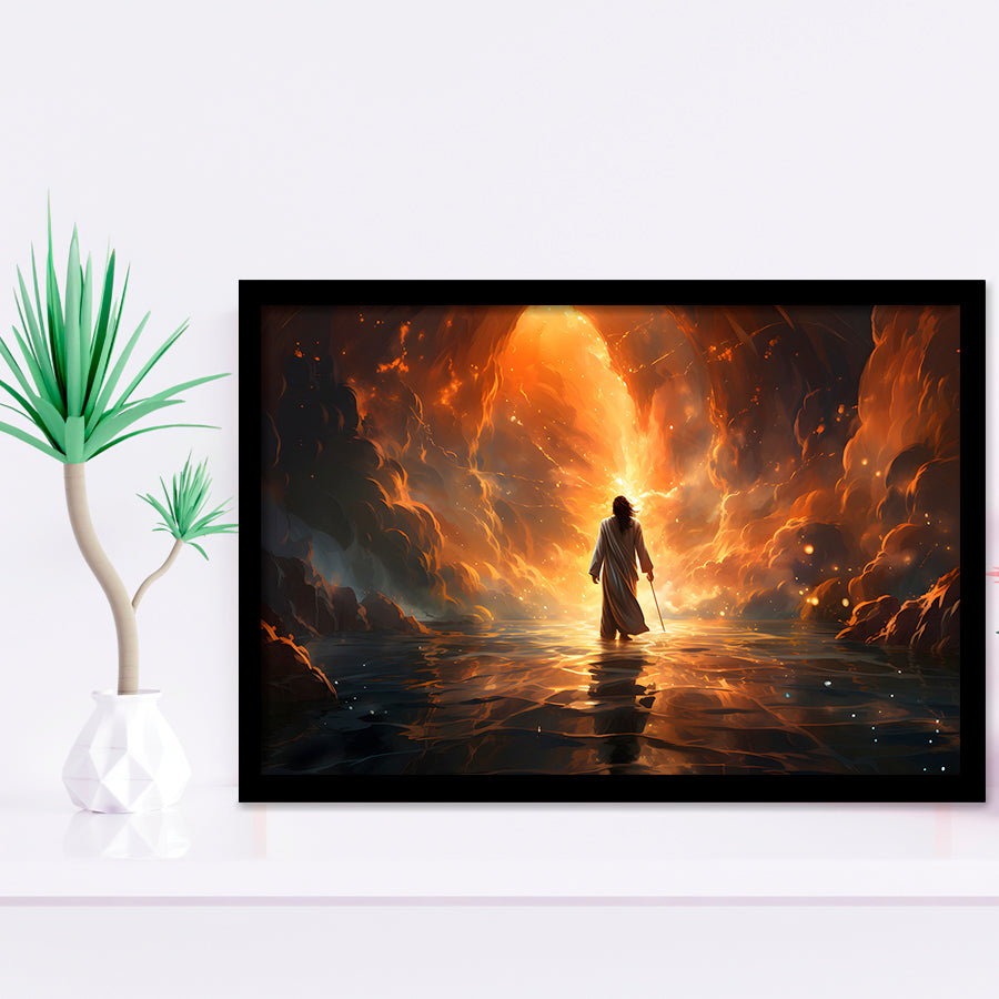 Jesus Christ Art Found The New World Framed Art Prints Wall Decor, Painting Art, Framed Picture