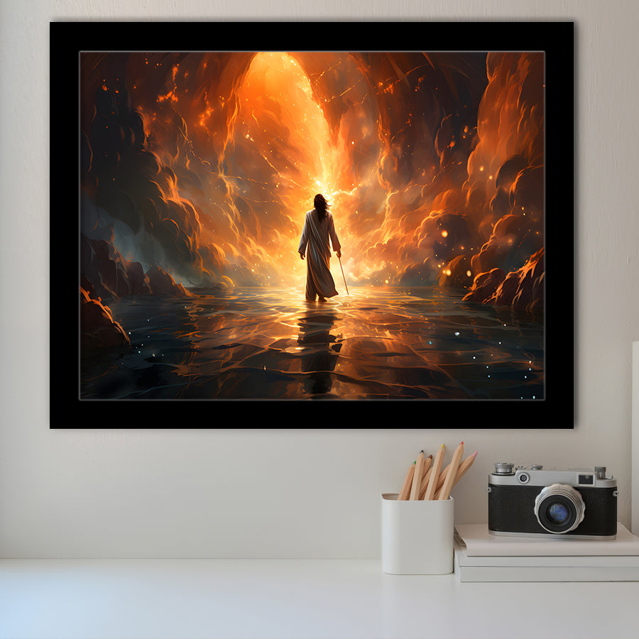 Jesus Christ Art Found The New World Framed Art Prints Wall Decor, Painting Art, Framed Picture