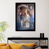 Jesus Is The Lion Of Judah Framed Wall Art Prints - Painting prints, Framed Prints,Framed Art, Prints for Sale