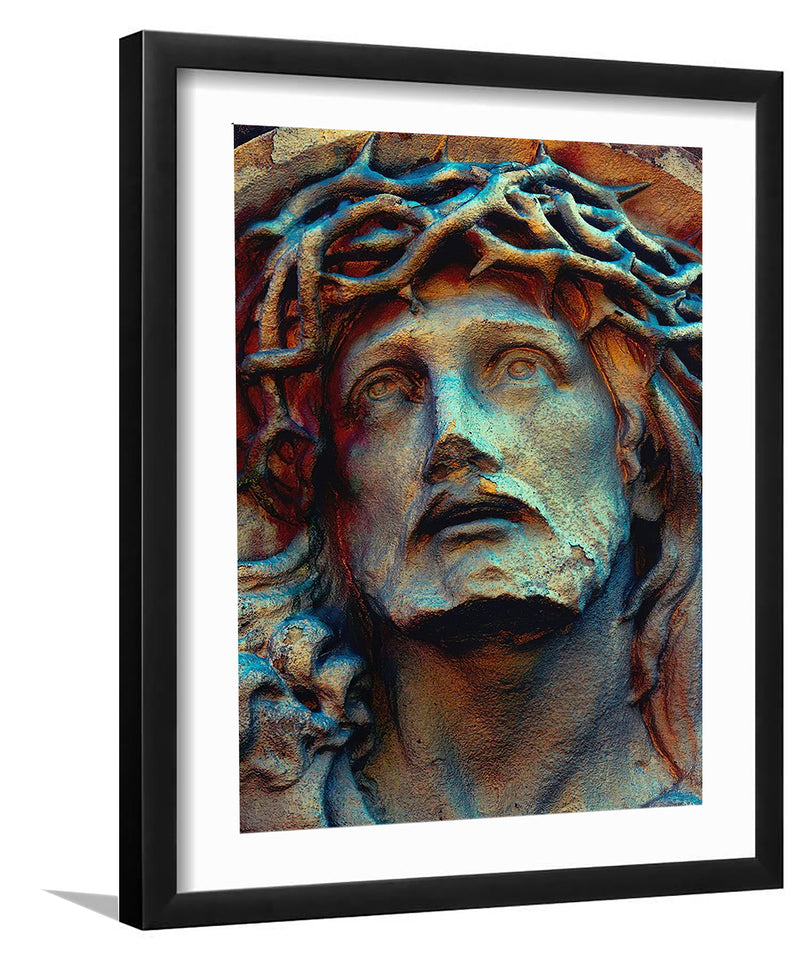 Jesus of Nazareth Christianity Antique Religion Symbol - Framed Prints, Painting Art, Art Print, Framed Art, Black Frame