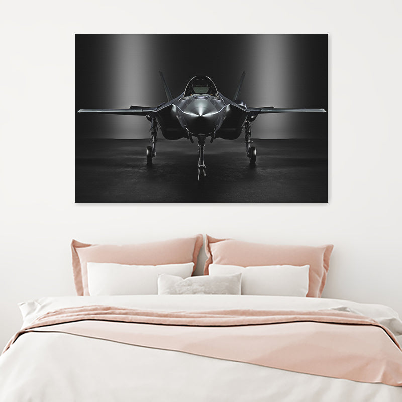 Jet F35 Color Negro Canvas Wall Art - Canvas Prints, Prints for Sale, Canvas Painting, Canvas On Sale