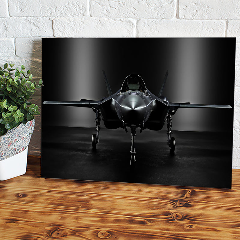 Jet F35 Color Negro Canvas Wall Art - Canvas Prints, Prints for Sale, Canvas Painting, Canvas On Sale