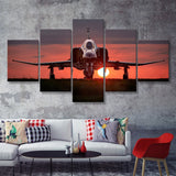 Jet F 4 F 4 Phantom Ii Airplane Scrap 5 Piece Canvas Prints Wall Art Decor - Painting Canvas, Multi Panels