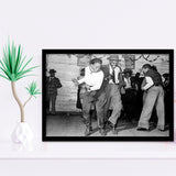 Jitterbug Black And White Print, Juke Joint Dance Framed Art Prints, Wall Art,Home Decor,Framed Picture