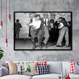 Jitterbug Black And White Print, Juke Joint Dance Framed Art Prints, Wall Art,Home Decor,Framed Picture