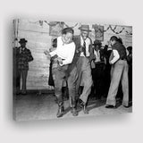 Jitterbug Black And White Print, Juke Joint Dance Canvas Prints Wall Art Home Decor