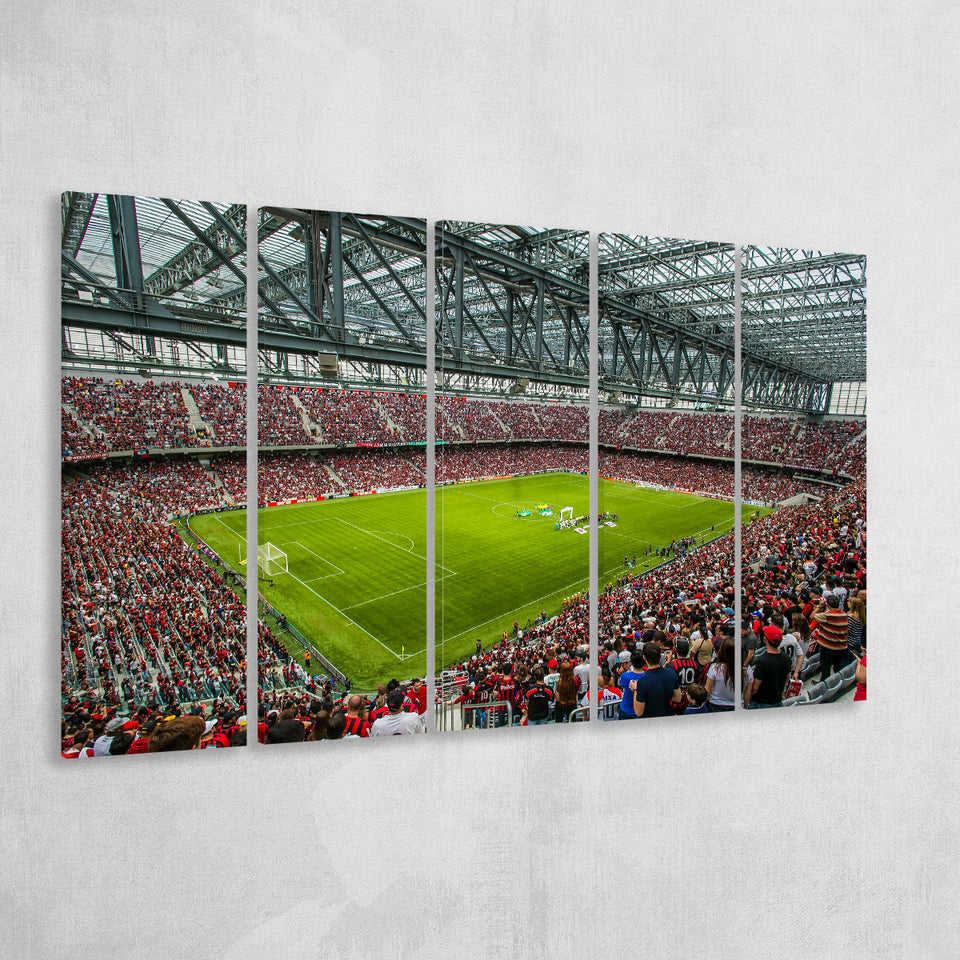 Joaquim Americo Guimarães Stadium, Stadium Canvas, Sport Art, Gift for him, Multi Panels B, Canvas Prints Wall Art Decor