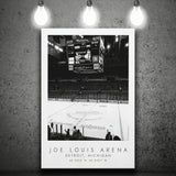 Joe Louis Arena Detroit Red Wings Ice Hockey Lovers Canvas Prints Wall Art Home Decor