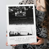 Joe Louis Arena Detroit Red Wings Ice Hockey Lovers Canvas Prints Wall Art Home Decor