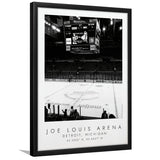 Joe Louis Arena Detroit Red Wings Ice Hockey Lovers Framed Art Prints Wall Art Decor, Framed Picture