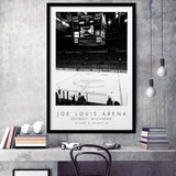 Joe Louis Arena Detroit Red Wings Ice Hockey Lovers Framed Art Prints Wall Art Decor, Framed Picture