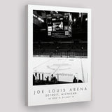 Joe Louis Arena Detroit Red Wings Ice Hockey Lovers Canvas Prints Wall Art Home Decor