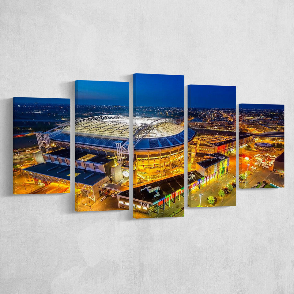 Johan Cruijff ArenA in Amsterdam, Stadium Canvas, Sport Art, Large Canvas, Multi Panels, Canvas Prints Wall Art Decor