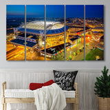Johan Cruijff ArenA in Amsterdam, Stadium Canvas, Sport Art, Gift for him, Multi Panels B, Canvas Prints Wall Art Decor