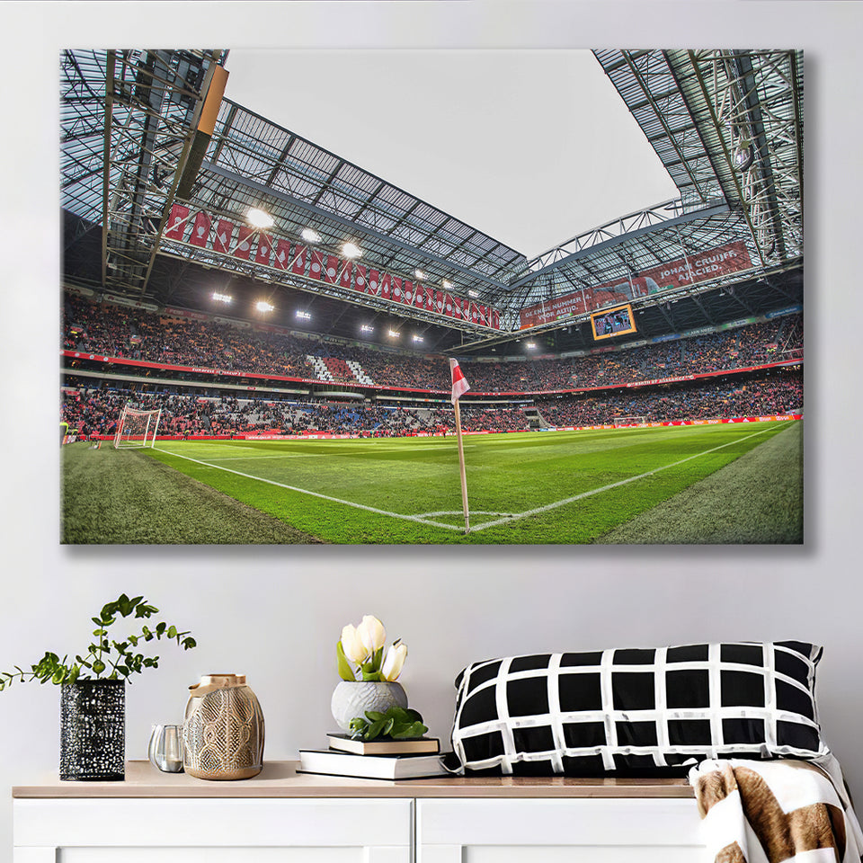 Johan Cruijff Arena, Stadium Canvas, Sport Art, Gift for him, Fan Gift, Canvas Prints Wall Art Decor