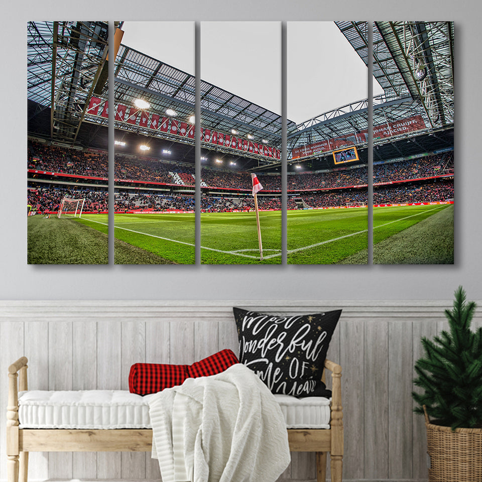 Johan Cruijff Arena, Stadium Canvas, Sport Art, Gift for him, Multi Panels B, Canvas Prints Wall Art Decor
