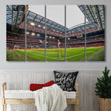 Johan Cruijff Arena, Stadium Canvas, Sport Art, Gift for him, Multi Panels B, Canvas Prints Wall Art Decor