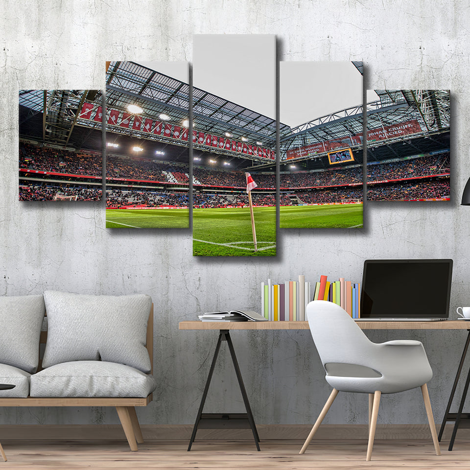 Johan Cruijff Arena, Stadium Canvas, Sport Art, Large Canvas, Multi Panels, Canvas Prints Wall Art Decor