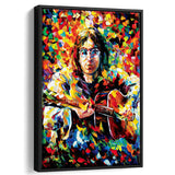 The Man Playing Guita Canvas Wall Art - Framed Art, Framed Canvas, Painting Canvas