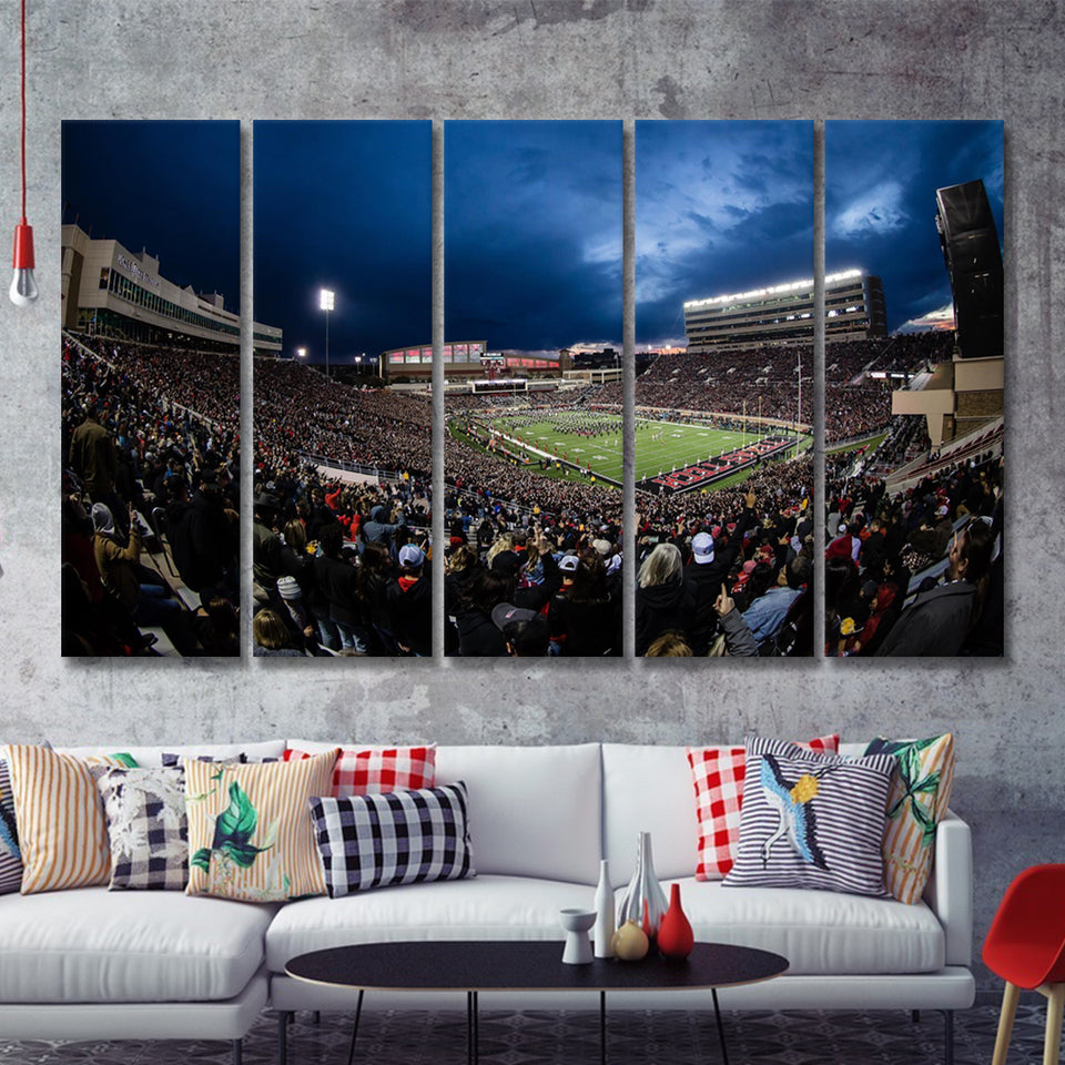 Jones At And T Stadium 5 Pieces B Canvas Prints Wall Art - Painting Canvas, Multi Panels,5 Panel, Wall Decor