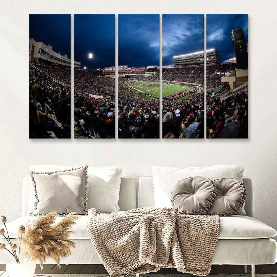 Jones At And T Stadium 5 Pieces B Canvas Prints Wall Art - Painting Canvas, Multi Panels,5 Panel, Wall Decor