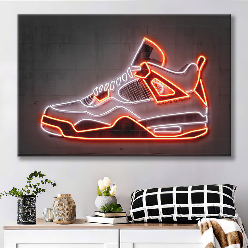Neon Sneaker Art Print 5 Pieces B Canvas Prints Wall Art - Painting Ca –  UnixCanvas