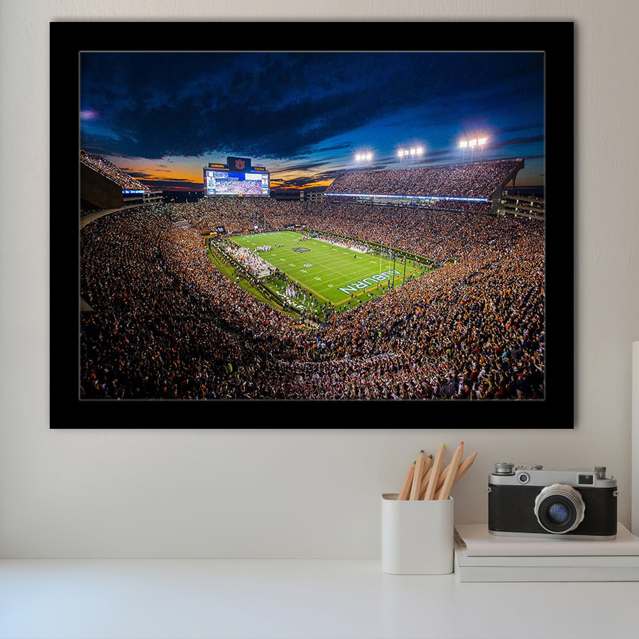 Jordan Hare Stadium Art Prints Auburn Tigers Wall Art,Sport Stadium Art Prints, Fan Gift, Wall Decor