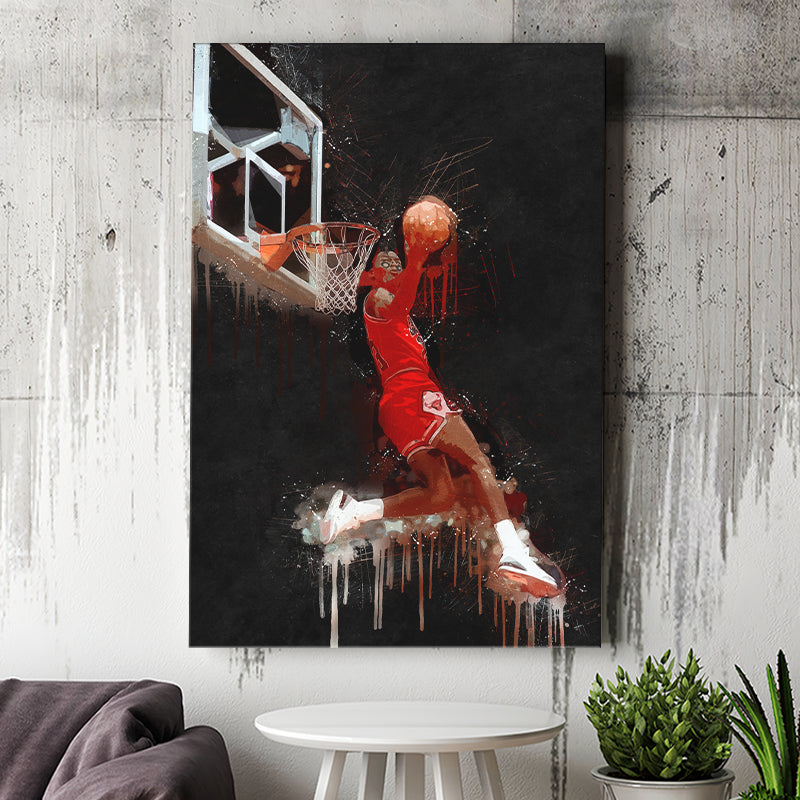 Jordan SuperJambo Basketball Canvas Prints Wall Art - Painting Canvas, Wall Decor, Canvas Art, Prints For Sale 