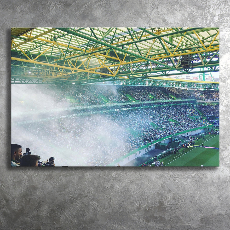 Jose Alvalade Stadium Canvas Prints Sporting Lisbon Wall Art,Sport Stadium Art Prints, Fan Gift, Wall Decor