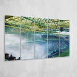 Jose Alvalade Stadium Canvas Prints Sporting Lisbon Wall Art,Multi Panels B,Sport Stadium Art Prints, Fan Gift