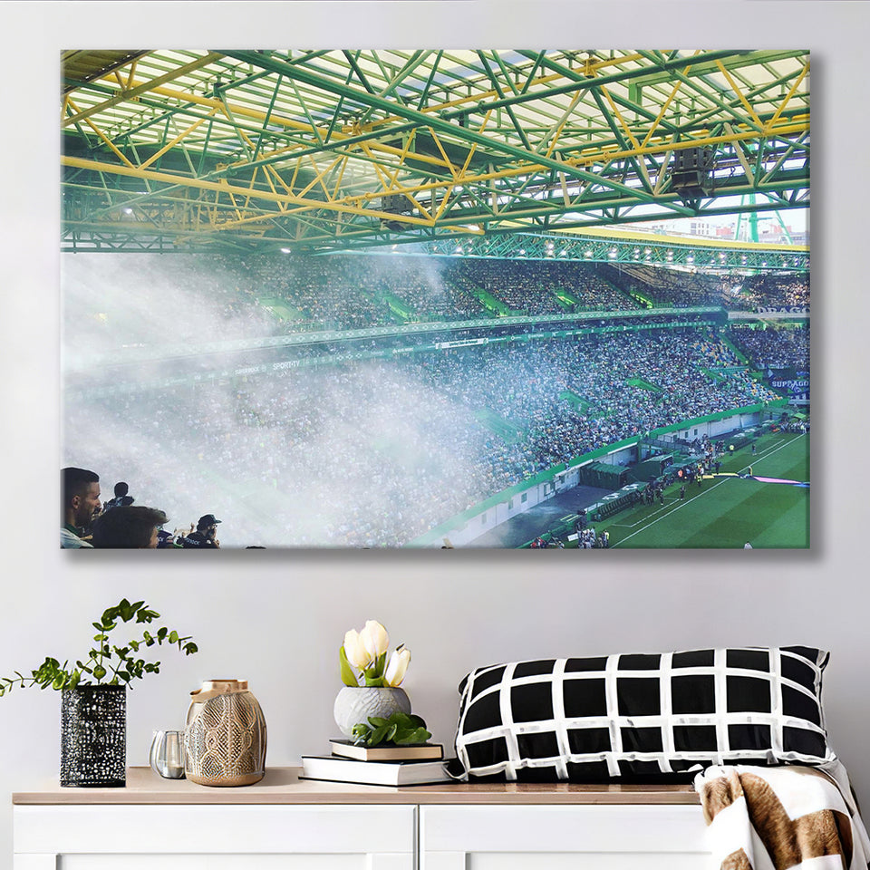 Jose Alvalade Stadium Canvas Prints Sporting Lisbon Wall Art,Sport Stadium Art Prints, Fan Gift, Wall Decor