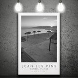 Juan Les Pins Black And White Art Canvas Prints Wall Art Home Decor