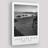 Juan Les Pins Black And White Art Canvas Prints Wall Art Home Decor
