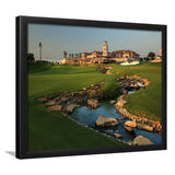 Jumeirah G Estates (Earth) Golf Courses At Dubai, United Arab Emirates, Golf Sport Print, Golf Lover, Framed Art Prints Home Decor