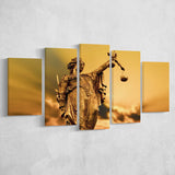 Justice, Gift for Lawyer Office Decor Judge Multi Panels,Canvas Prints Wall Art Home Decor