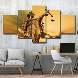 Justice, Gift for Lawyer Office Decor Judge Multi Panels,Canvas Prints Wall Art Home Decor