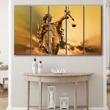 Justice, Gift for Lawyer Office Decor Judge 5 Panels B,Large Canvas,Canvas Prints Wall Art Home Decor
