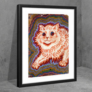 Kaleidoscope Cats by Louis Wain - Art Prints, Framed Prints, Wall Art Prints, Frame Art