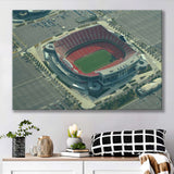Kansas City Chiefs Stadium Canvas Prints Arrowhead Stadium Wall Art,Sport Stadium Art Prints, Fan Gift, Wall Decor