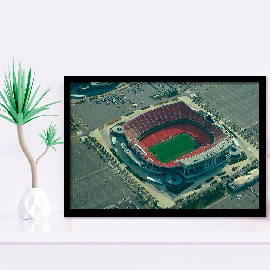 Kansas City Chiefs Stadium Art Prints Arrowhead Stadium Wall Art,Sport Stadium Art Prints, Fan Gift, Wall Decor