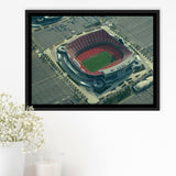 Kansas City Stadium Framed Canvas Prints Arrowhead Stadium Wall Art,Sport Stadium Art Prints, Fan Gift