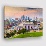 Kansas City Cityscape Canvas Prints Wall Art Decor - Paiting Canvas, Art Prints, Wall Decor, For Sale