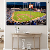 Kansas City Royals Wall Art Kauffman Stadium Canvas Prints,Multi Panels B,Sport Stadium Art Prints, Fan Gift