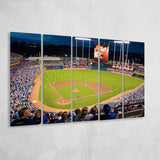 Kansas City Royals Wall Art Kauffman Stadium Canvas Prints,Multi Panels B,Sport Stadium Art Prints, Fan Gift