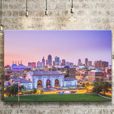 Kansas City Skyline, Kansas City Canvas Art Canvas Prints Wall Art Home Decor - Painting Canvas, Ready to hang