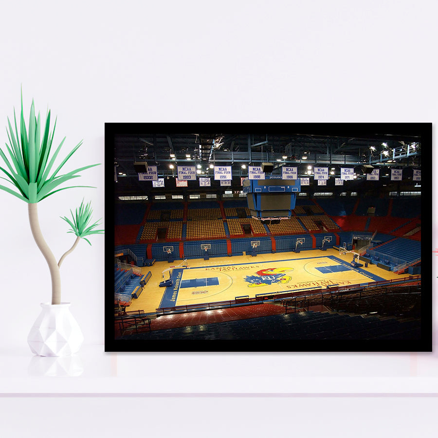 Kansas Jayhawks Stadium Art Prints Allen Fieldhouse Wall Art Basketball,Sport Stadium Art Prints, Fan Gift, Wall Decor