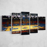Kansas Jayhawks Stadium Canvas Prints Allen Fieldhouse Wall Art Basketball,Multi Panels,Sport Stadium Art Prints, Fan Gift