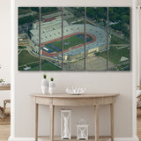 Kansas Jayhawks Stadium Canvas Prints David Booth Memorial Stadium Wall,Multi Panels B,Sport Stadium Art Prints, Fan Gift